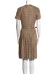 Ralph Lauren Collection Plaid Print Knee-Length Dress