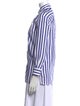 Ralph Lauren Collection Striped Long Sleeve Button-Up Top