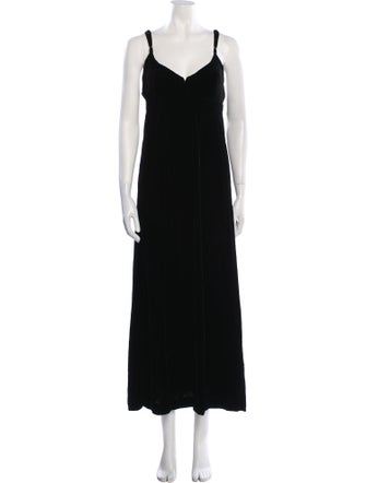 Ralph Lauren Collection V-Neck Long Dress