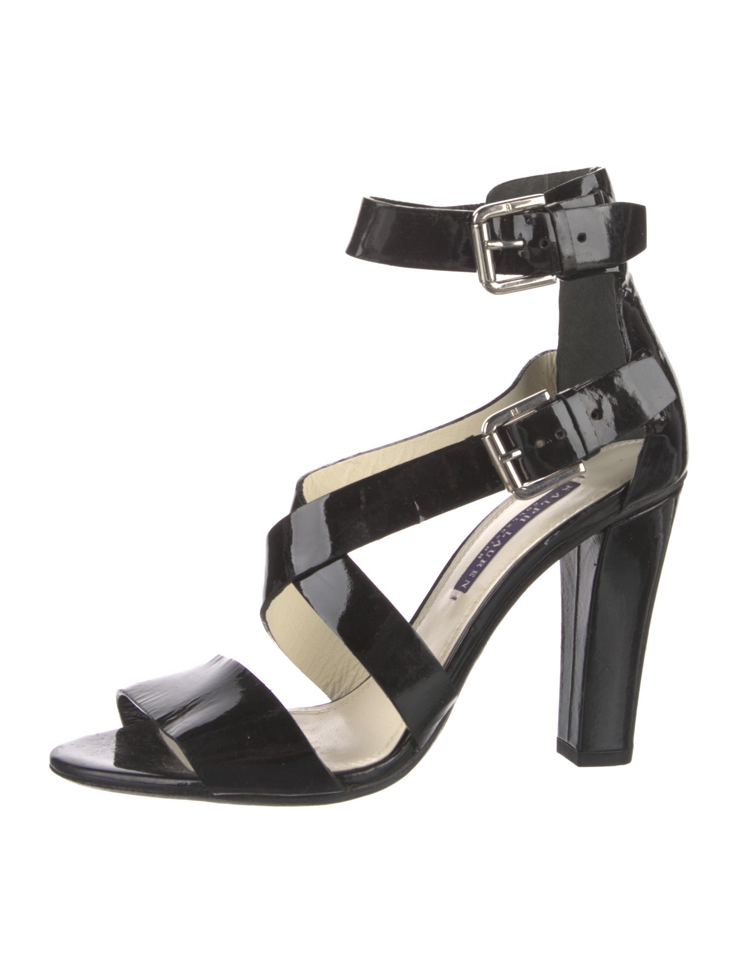 Ralph Lauren Collection Patent Leather Sandals