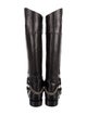 Ralph Lauren Collection Leather Chain-Link Accents Riding Boots