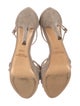 Ralph Lauren Collection Suede Cutout Accent T-Strap Sandals
