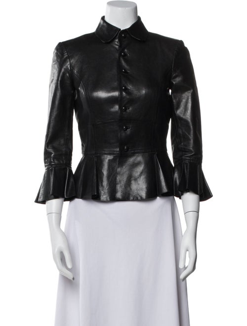 Ralph Lauren Collection Leather Evening Jacket