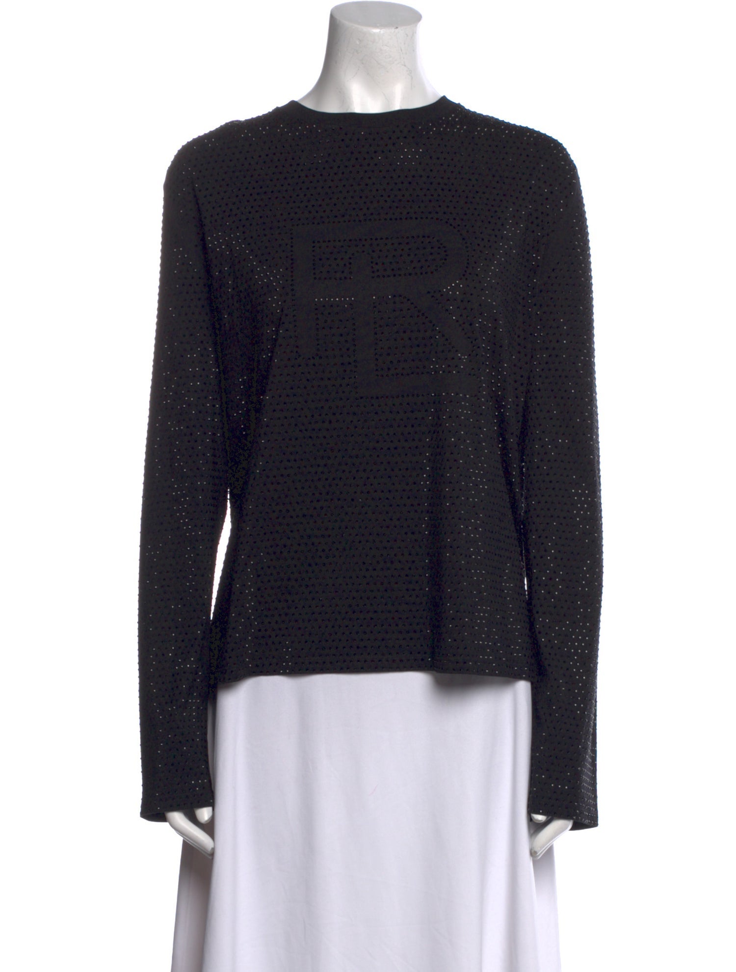 Ralph Lauren Collection Crew Neck Long Sleeve Top