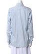 Ralph Lauren Collection Striped Long Sleeve Button-Up Top
