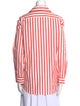 Ralph Lauren Collection Striped Long Sleeve Button-Up Top