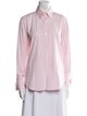 Ralph Lauren Collection Striped Long Sleeve Button-Up Top