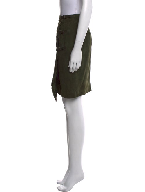 Ralph Lauren Collection Leather Knee-Length Skirt