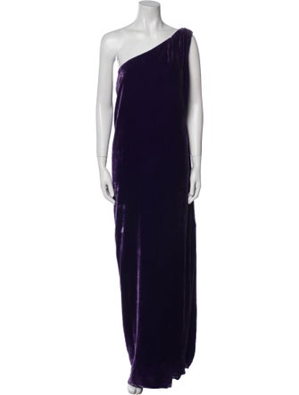 Ralph Lauren Collection One-Shoulder Long Dress