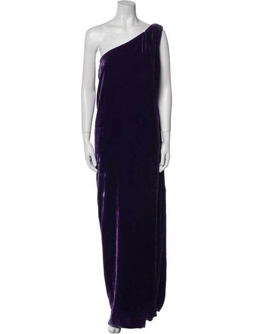 Ralph Lauren Collection One-Shoulder Long Dress