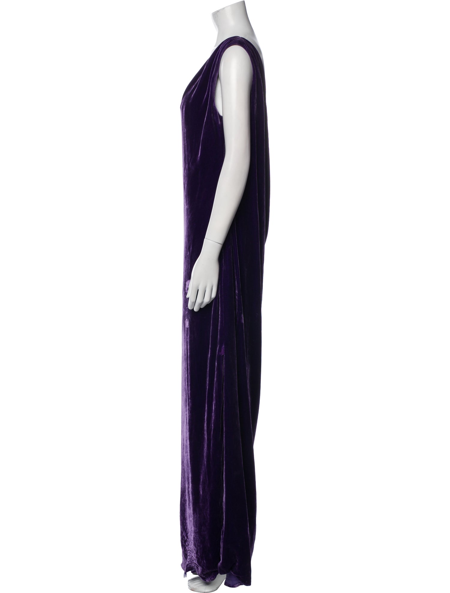 Ralph Lauren Collection One-Shoulder Long Dress