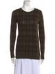 Ralph Lauren Collection Merino Wool Plaid Print Sweater