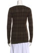 Ralph Lauren Collection Merino Wool Plaid Print Sweater