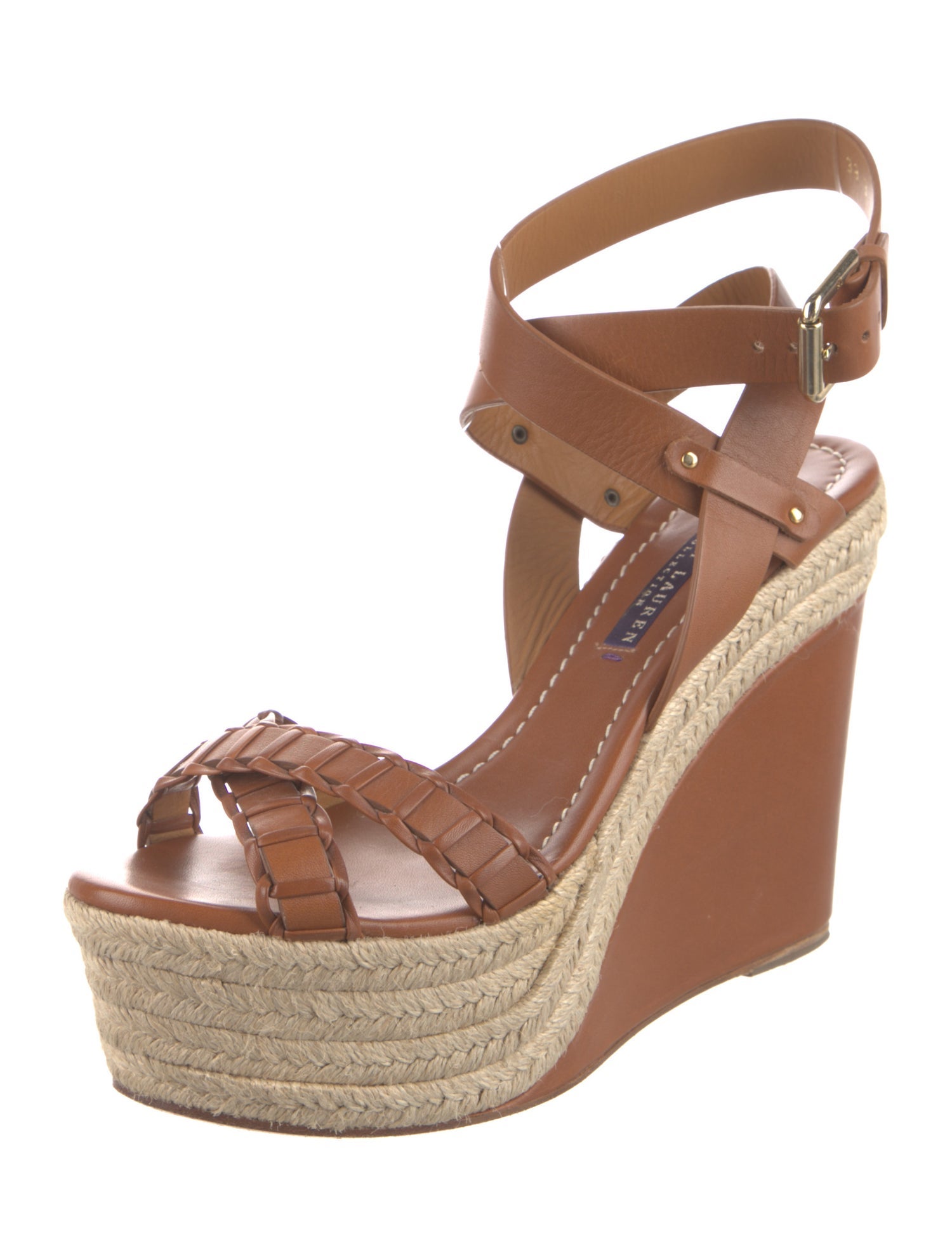 Ralph Lauren Collection Leather Espadrilles