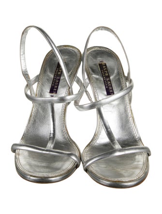 Ralph Lauren Collection Leather Slingback Sandals