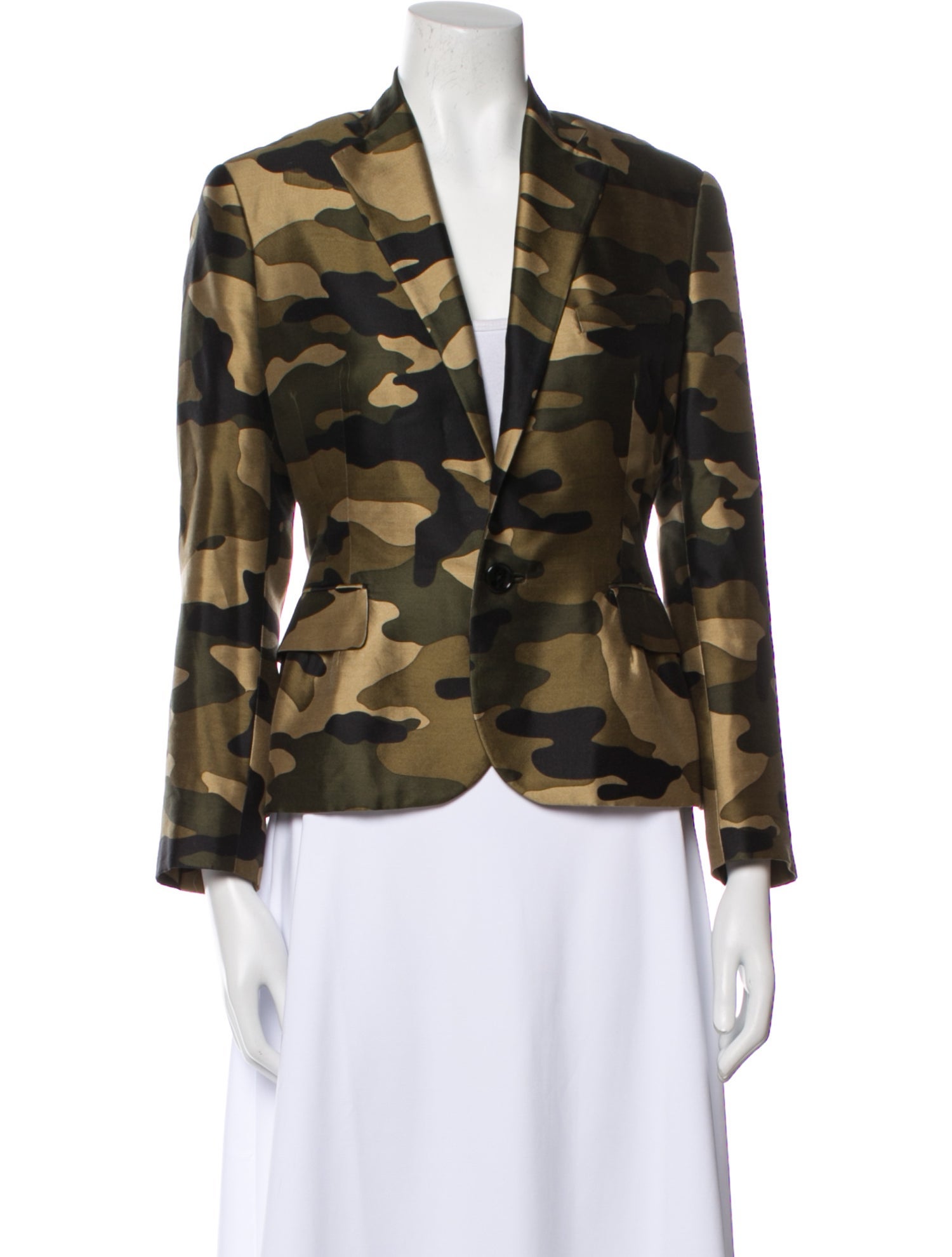 Ralph Lauren Collection Silk Floral Print Blazer