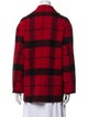 Ralph Lauren Collection Wool Plaid Print Peacoat