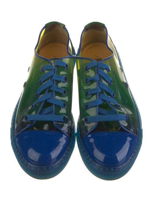 Ralph Lauren Collection PVC Colorblock Pattern Sneakers