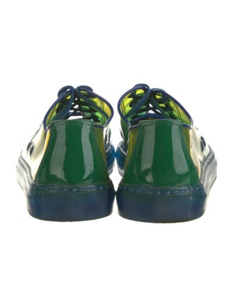 Ralph Lauren Collection PVC Colorblock Pattern Sneakers