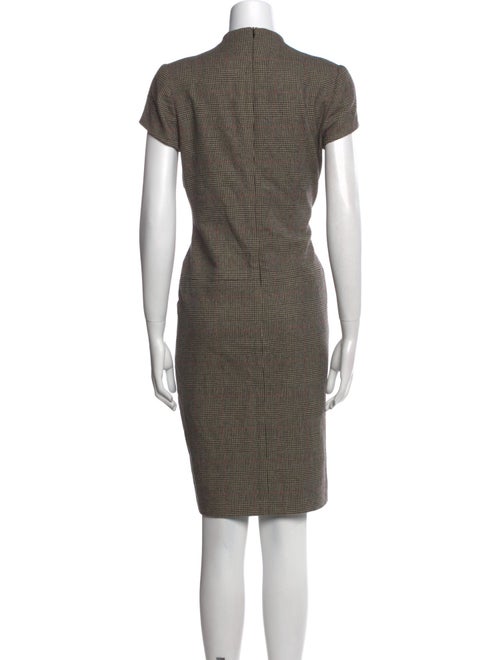 Ralph Lauren Collection Plaid Print Knee-Length Dress