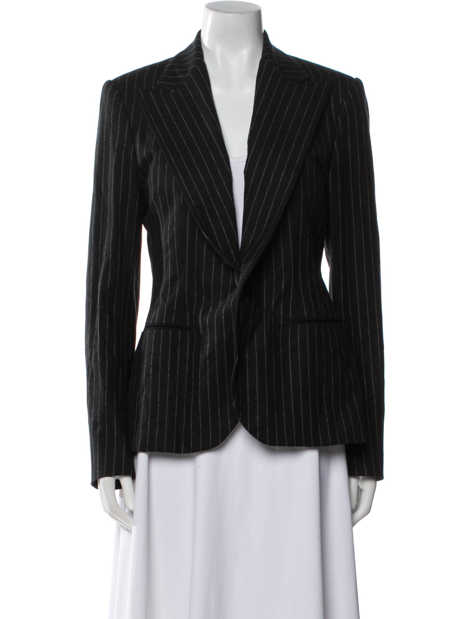 Ralph Lauren Purple Label Merino Wool Striped Blazer