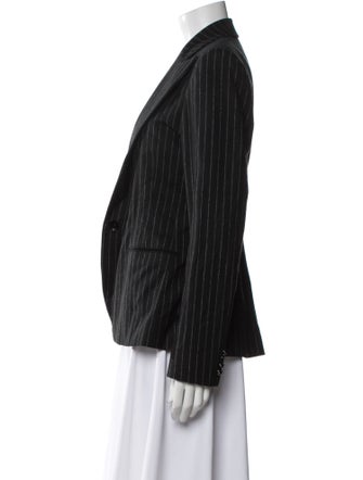 Ralph Lauren Purple Label Merino Wool Striped Blazer