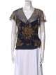 Ralph Lauren Collection Silk Printed Blouse