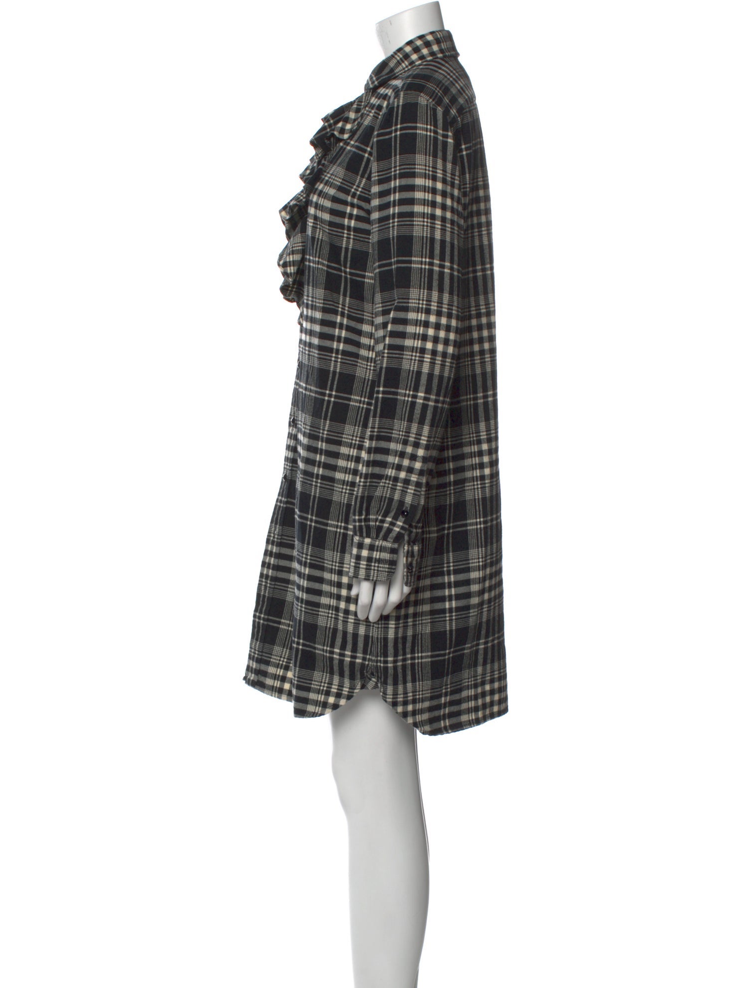 Ralph Lauren Collection Plaid Print Mini Dress