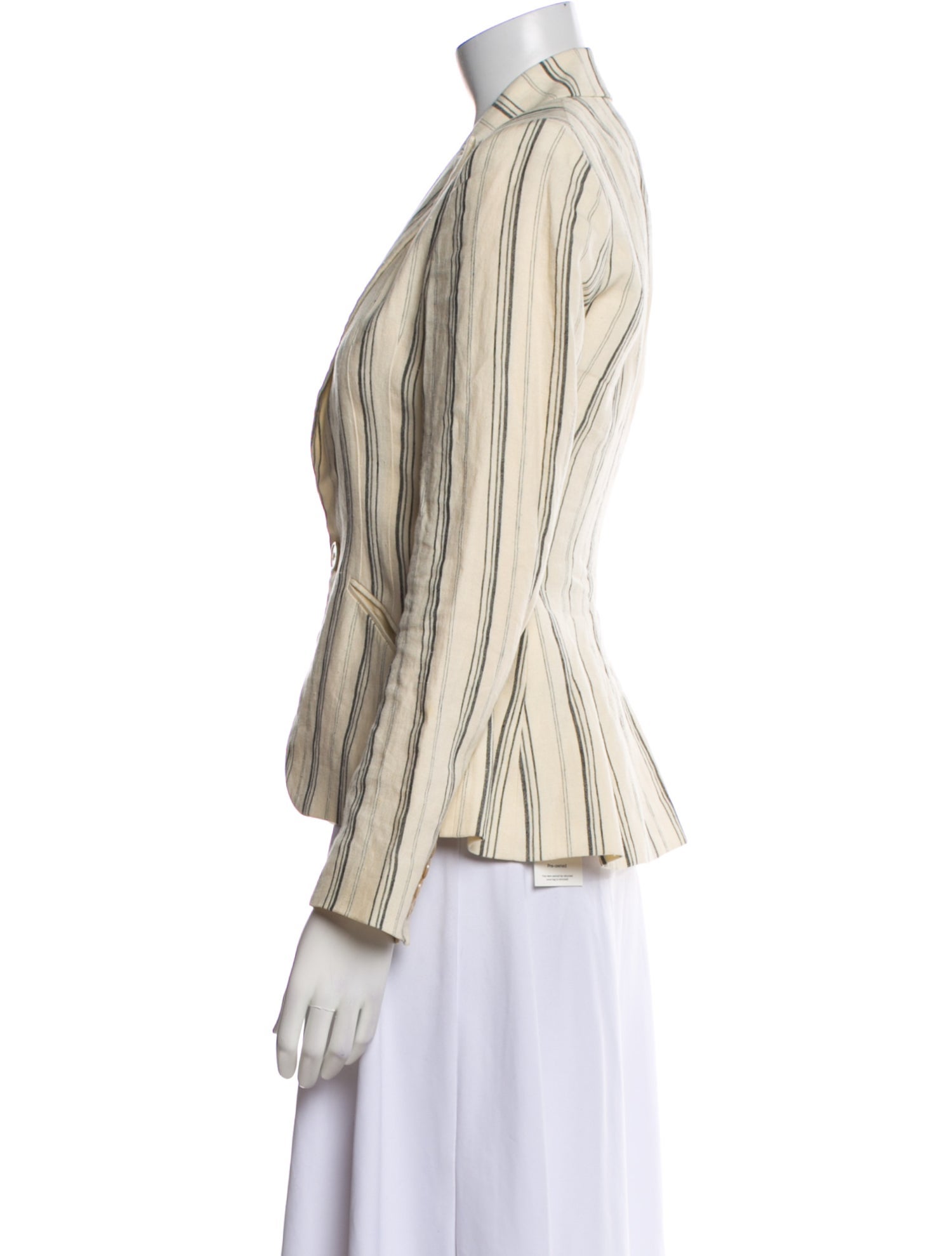 Ralph Lauren Collection Linen Striped Blazer