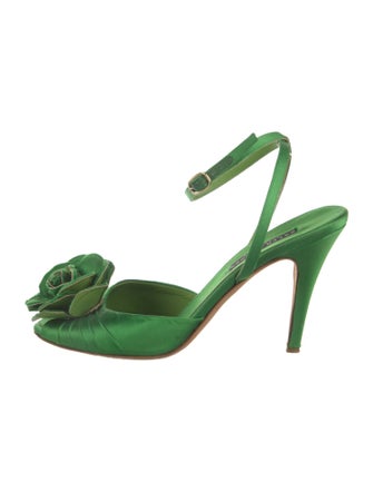 Ralph Lauren Collection Satin Sandals