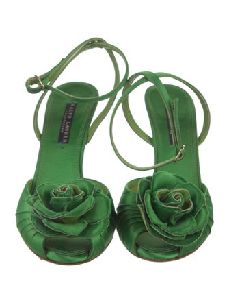Ralph Lauren Collection Satin Sandals