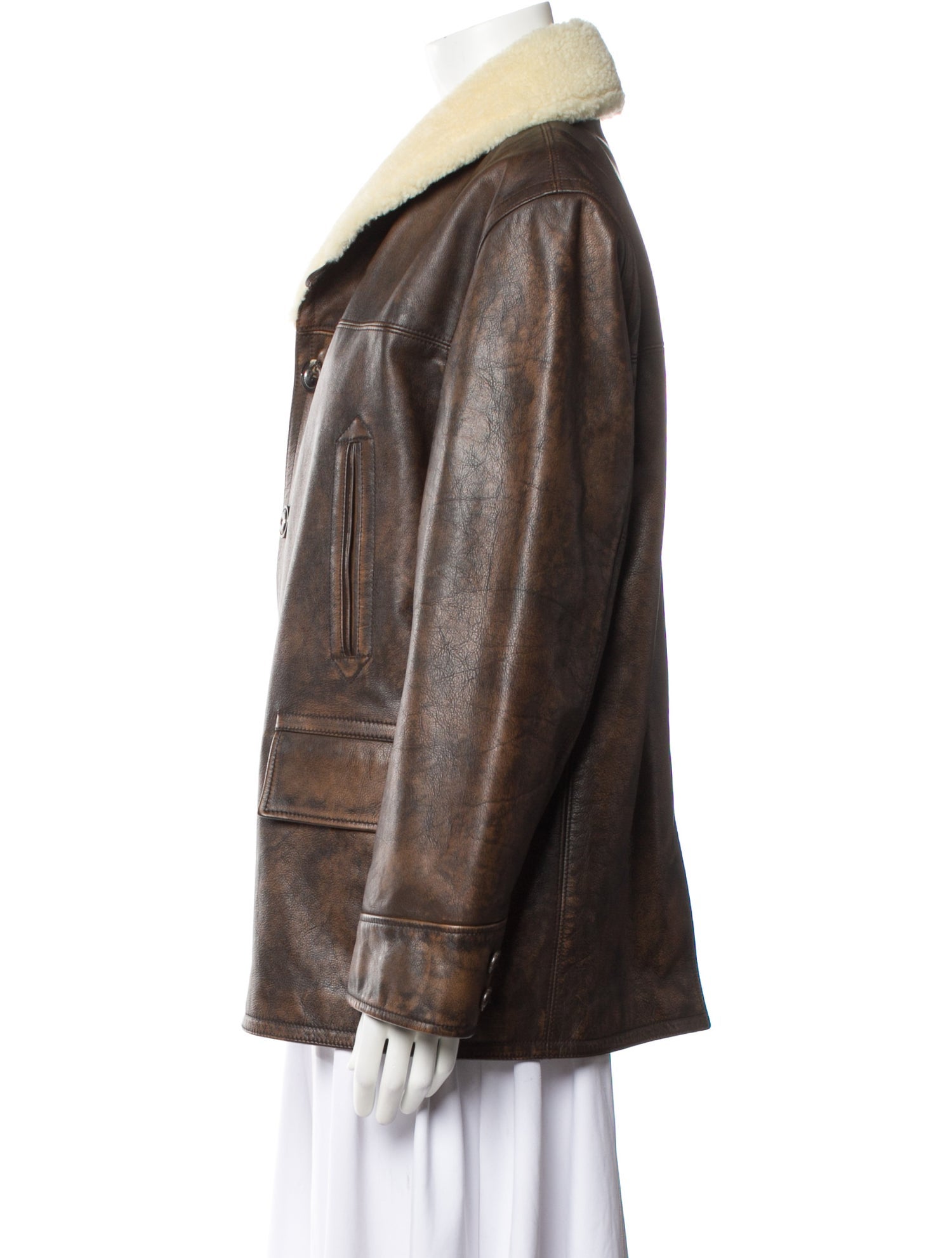 Ralph Lauren Collection Calf Leather Fur Jacket w/ Tags