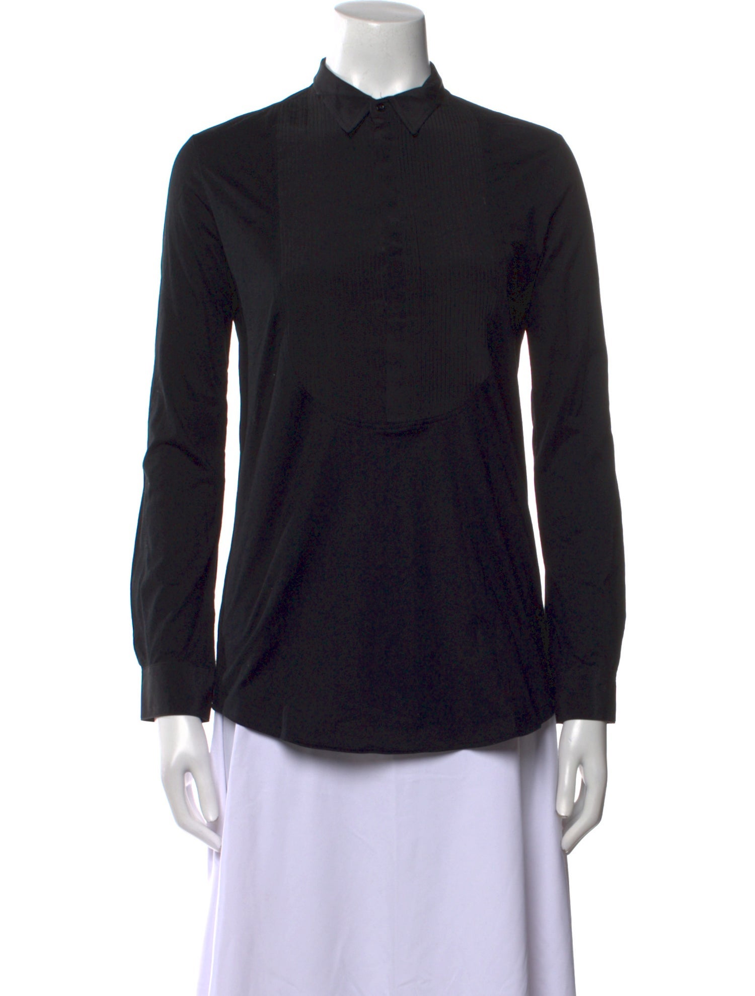 Ralph Lauren Collection Long Sleeve Button-Up Top