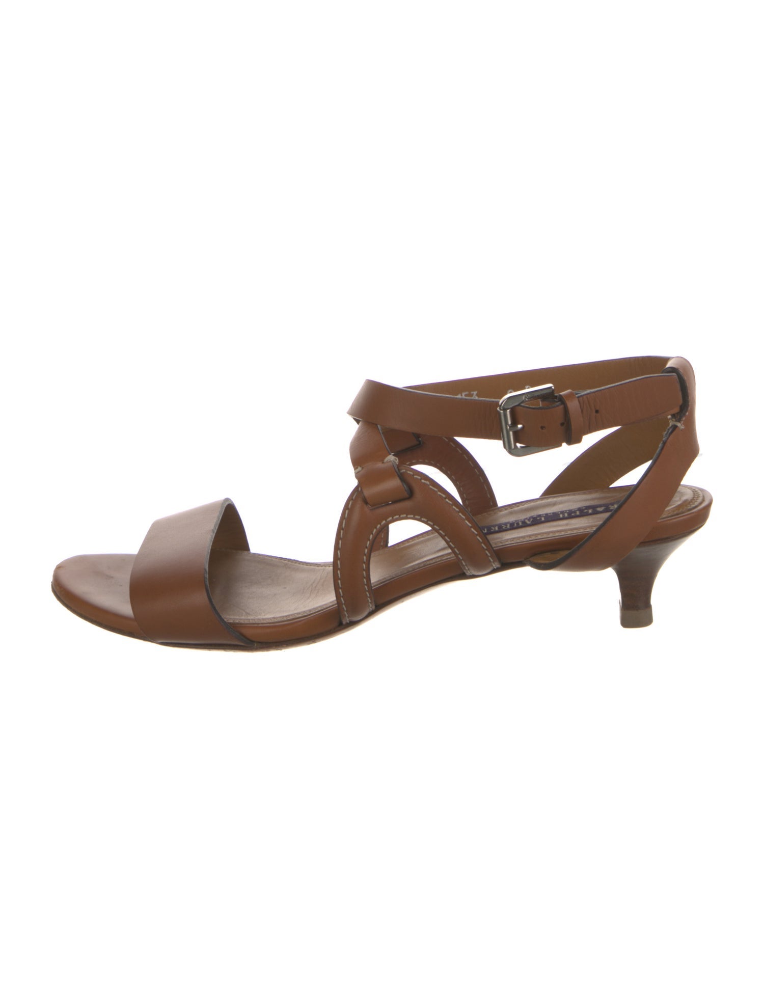 Ralph Lauren Collection Leather Slingback Sandals