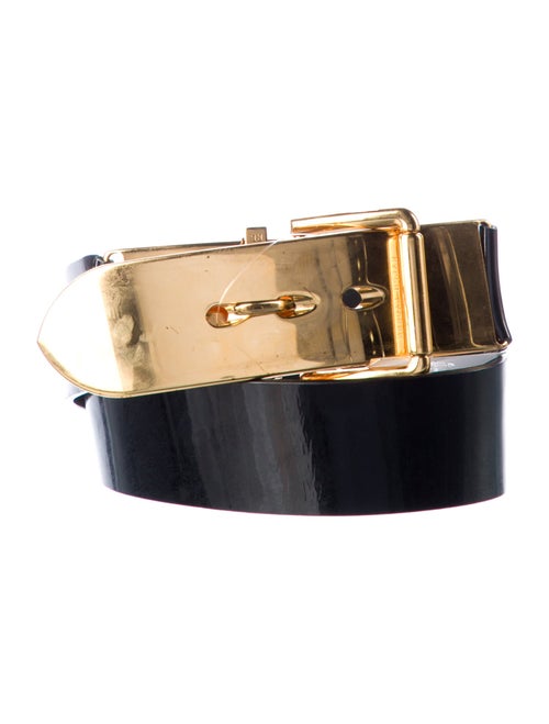 Ralph Lauren Collection Patent Leather Waist Belt