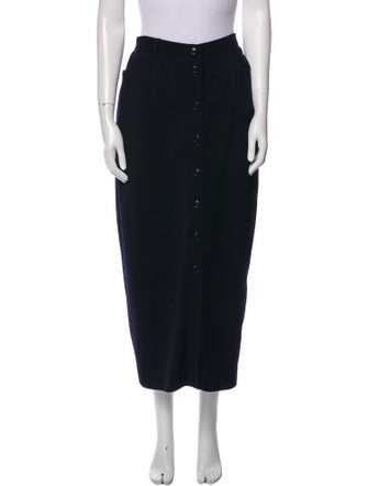 Ralph Lauren Collection Wool Midi Length Skirt