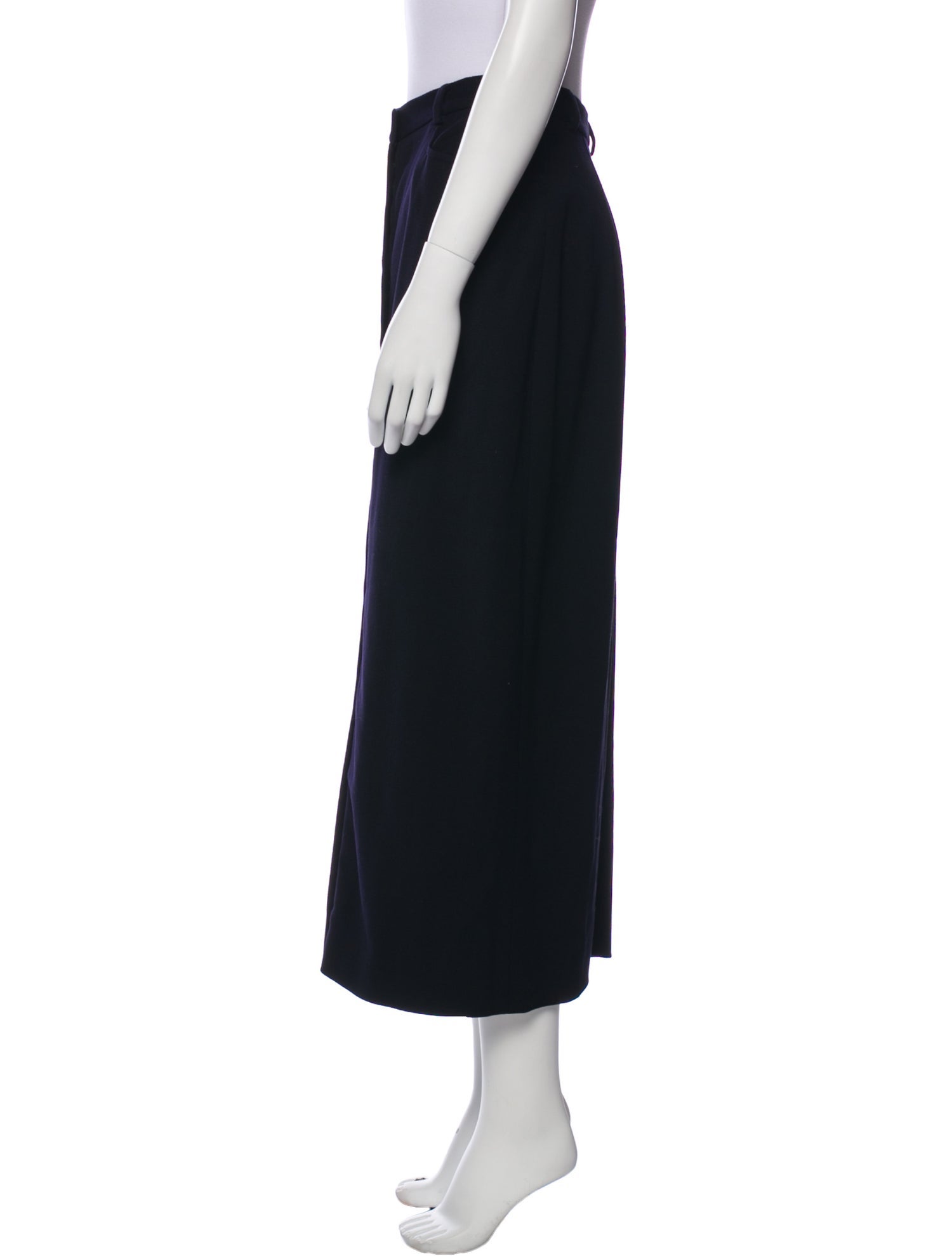 Ralph Lauren Collection Wool Midi Length Skirt