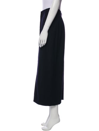 Ralph Lauren Collection Wool Midi Length Skirt