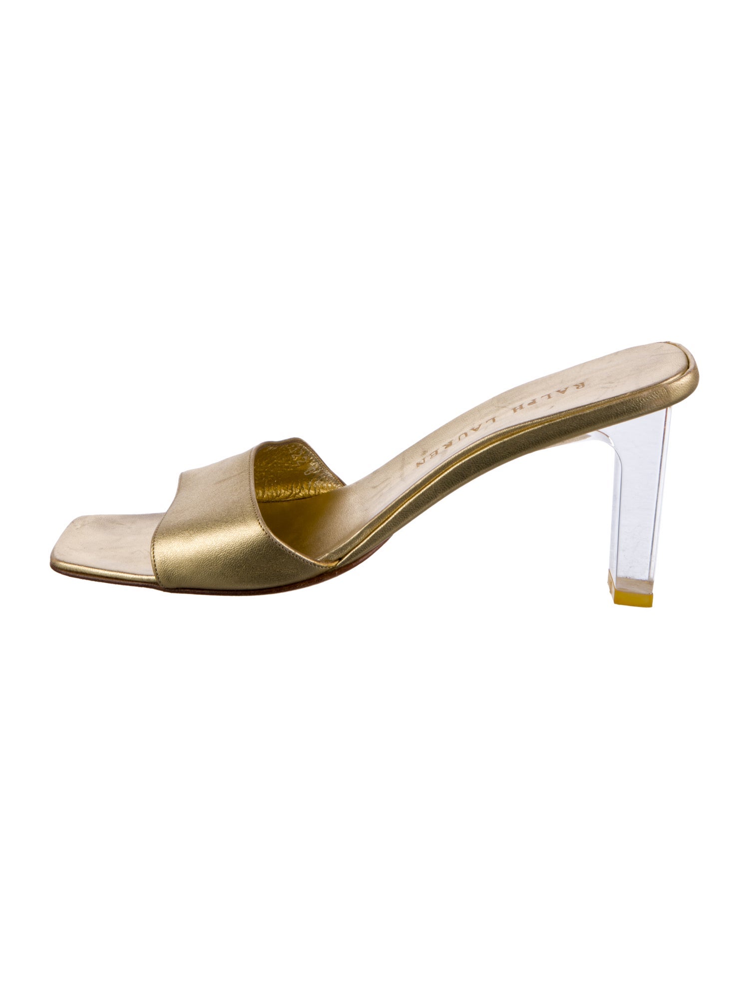 Ralph Lauren Collection Leather Slides