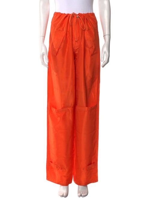 Ralph Lauren Collection Silk Straight Leg Pants