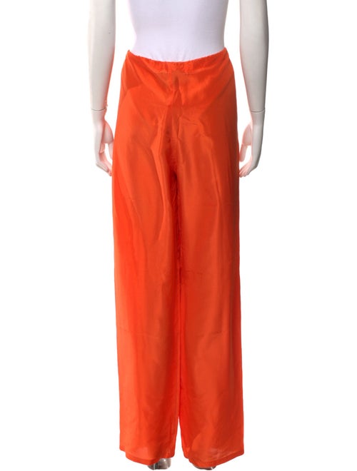 Ralph Lauren Collection Silk Straight Leg Pants