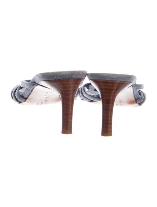 Ralph Lauren Purple Label Suede Cutout Accent Slides