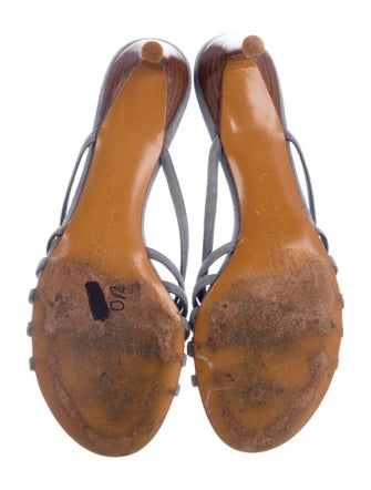 Ralph Lauren Purple Label Suede Cutout Accent Slides