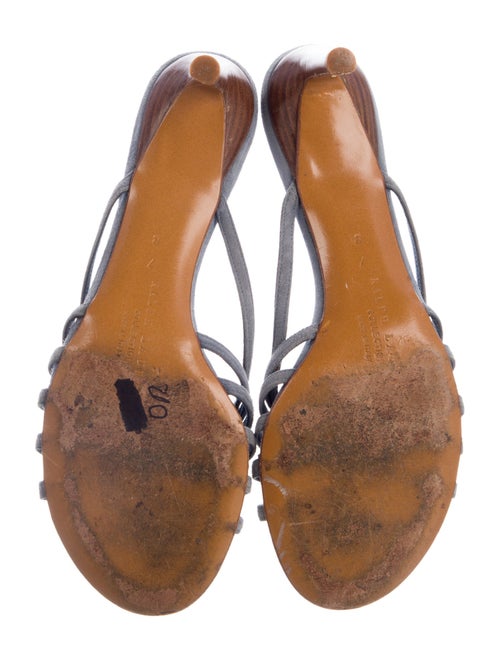 Ralph Lauren Purple Label Suede Cutout Accent Slides