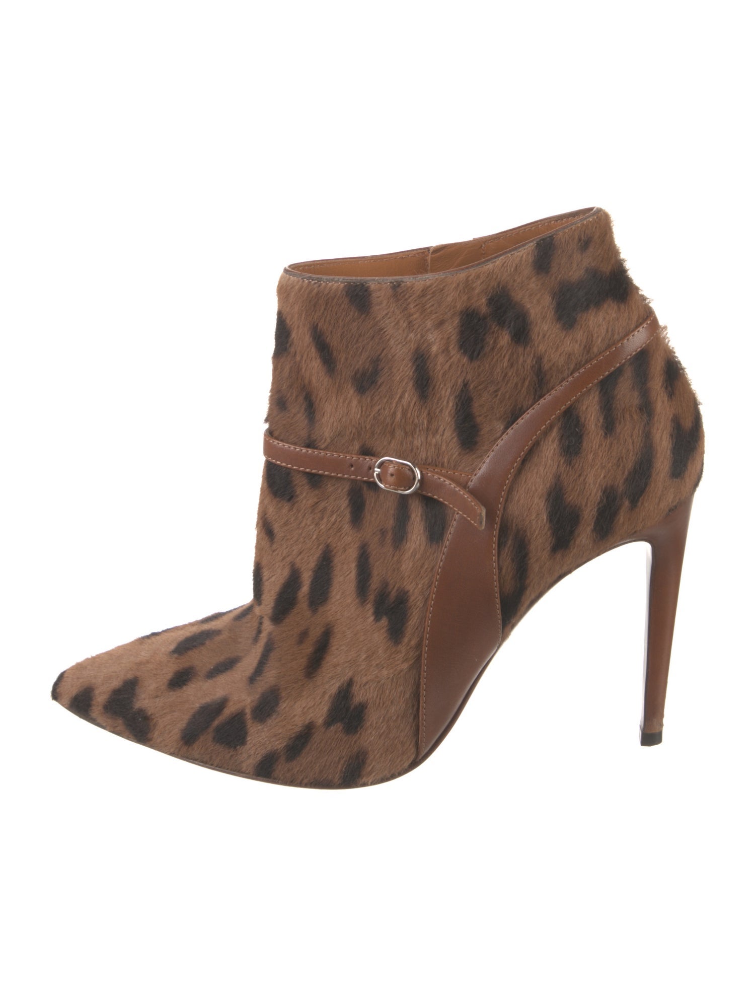 Ralph Lauren Collection Ponyhair Animal Print Boots