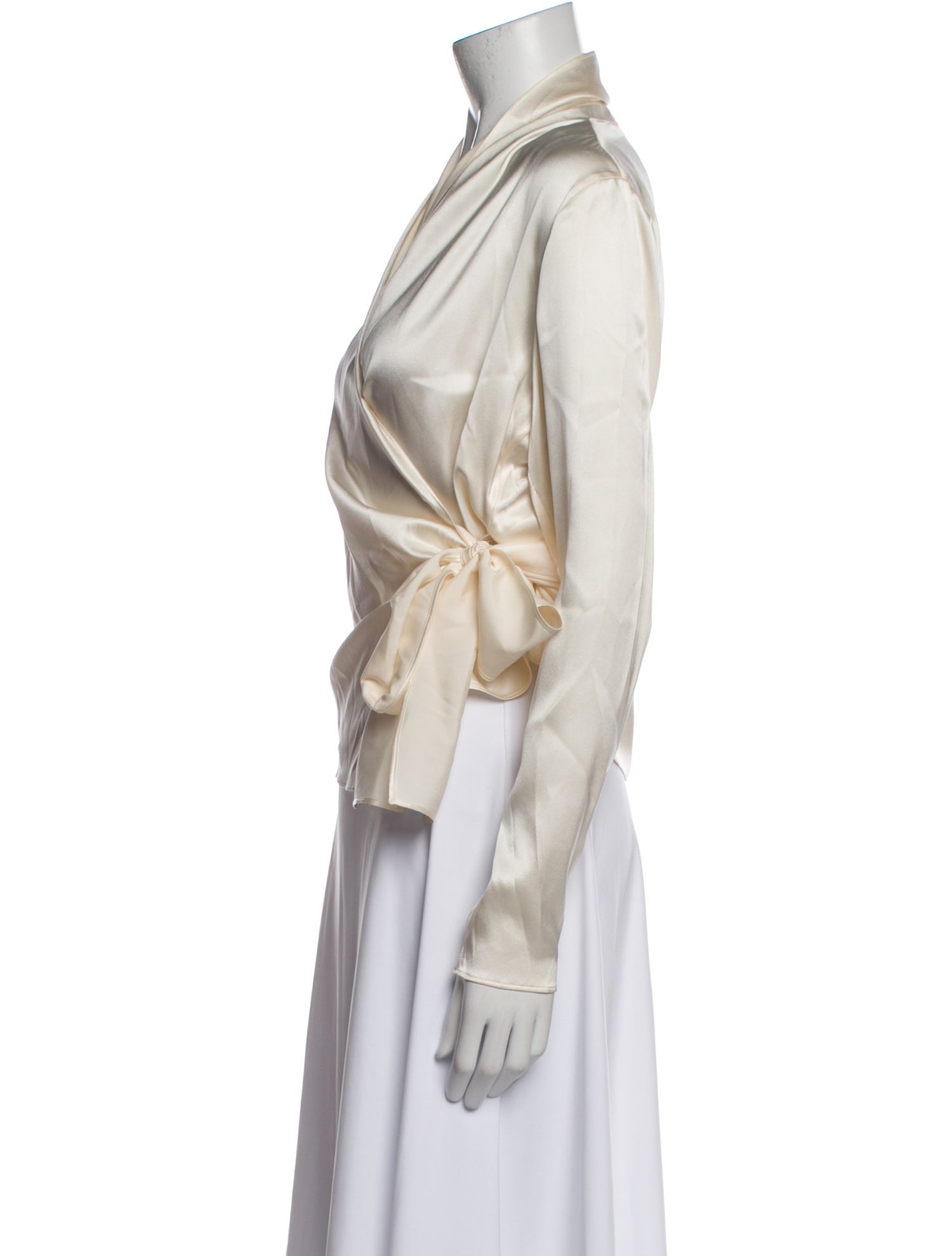 Ralph Lauren Collection Silk V-Neck Blouse