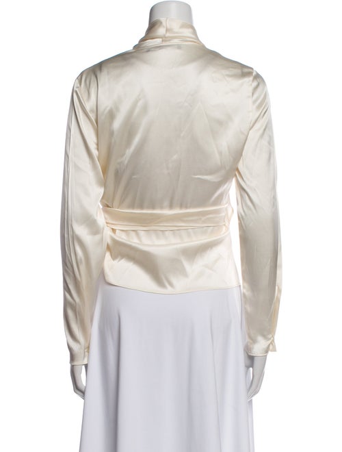 Ralph Lauren Collection Silk V-Neck Blouse