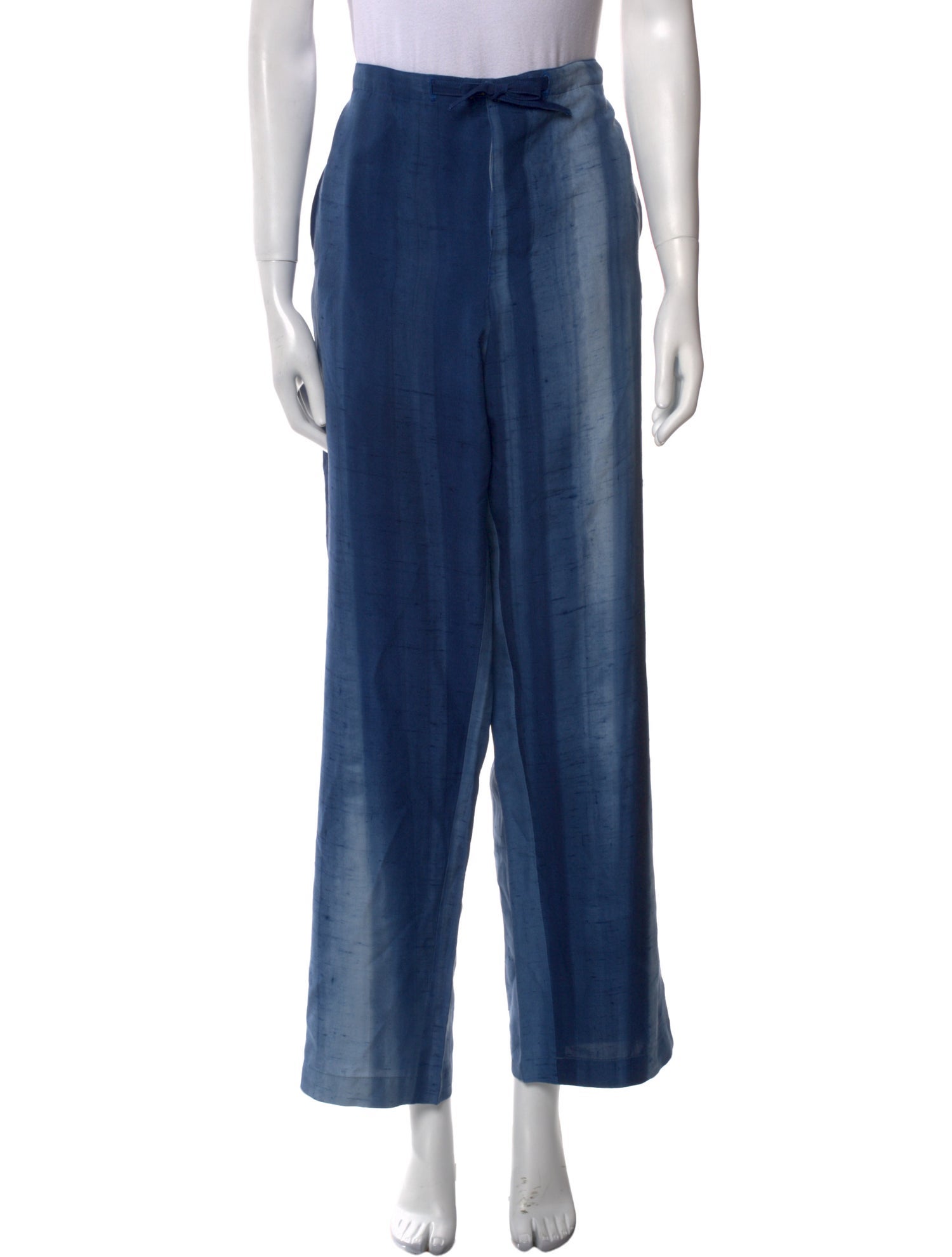 Ralph Lauren Purple Label Silk Wide Leg Pants