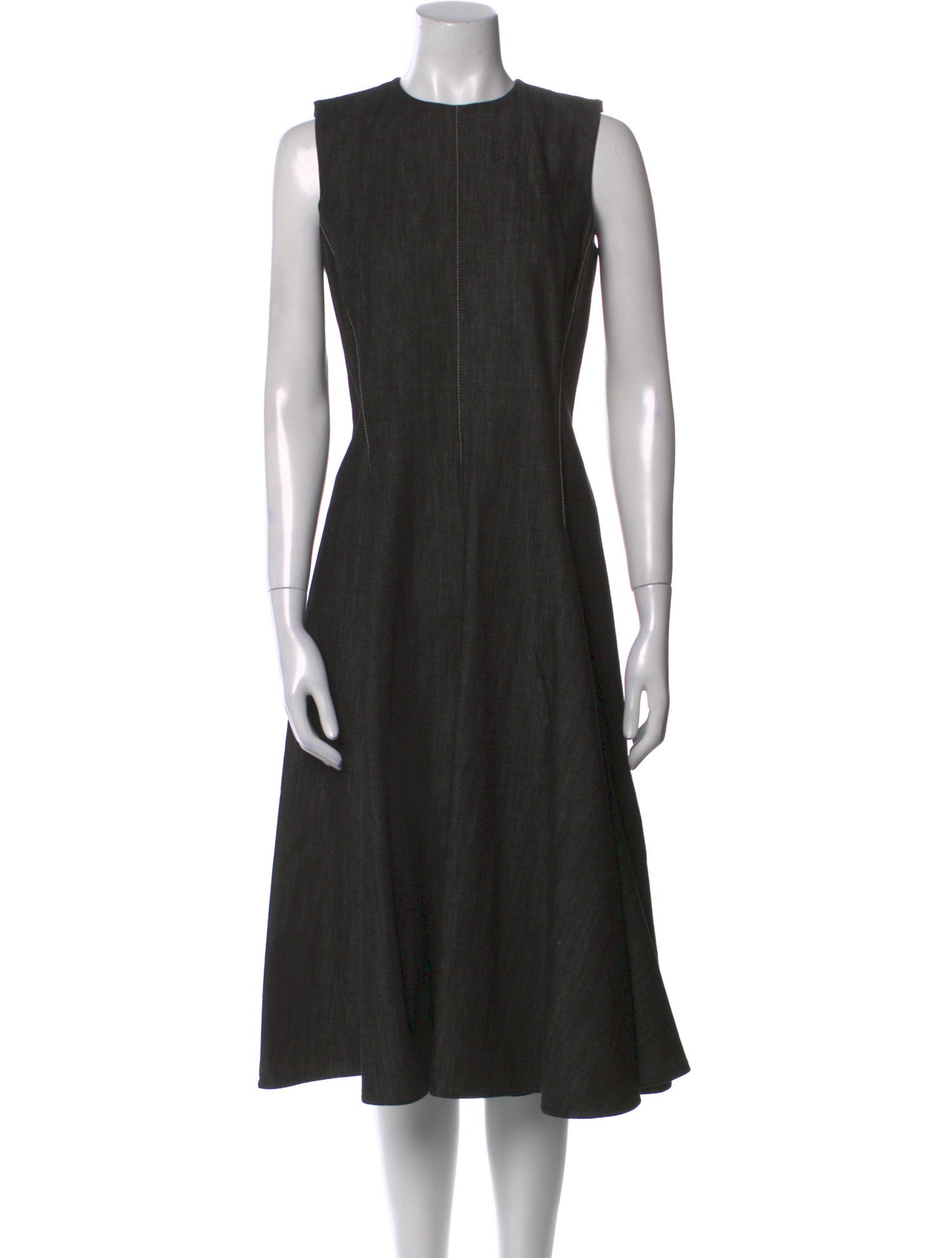 Ralph Lauren Collection Crew Neck Midi Length Dress