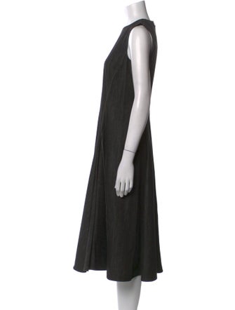 Ralph Lauren Collection Crew Neck Midi Length Dress